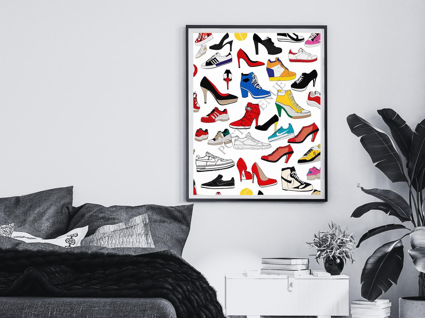 sneakers and heels print hypebeast luxury decor sneakerhead print sneaker wall art fashion photography y2k room decor digital download printable wall art poster, digital download