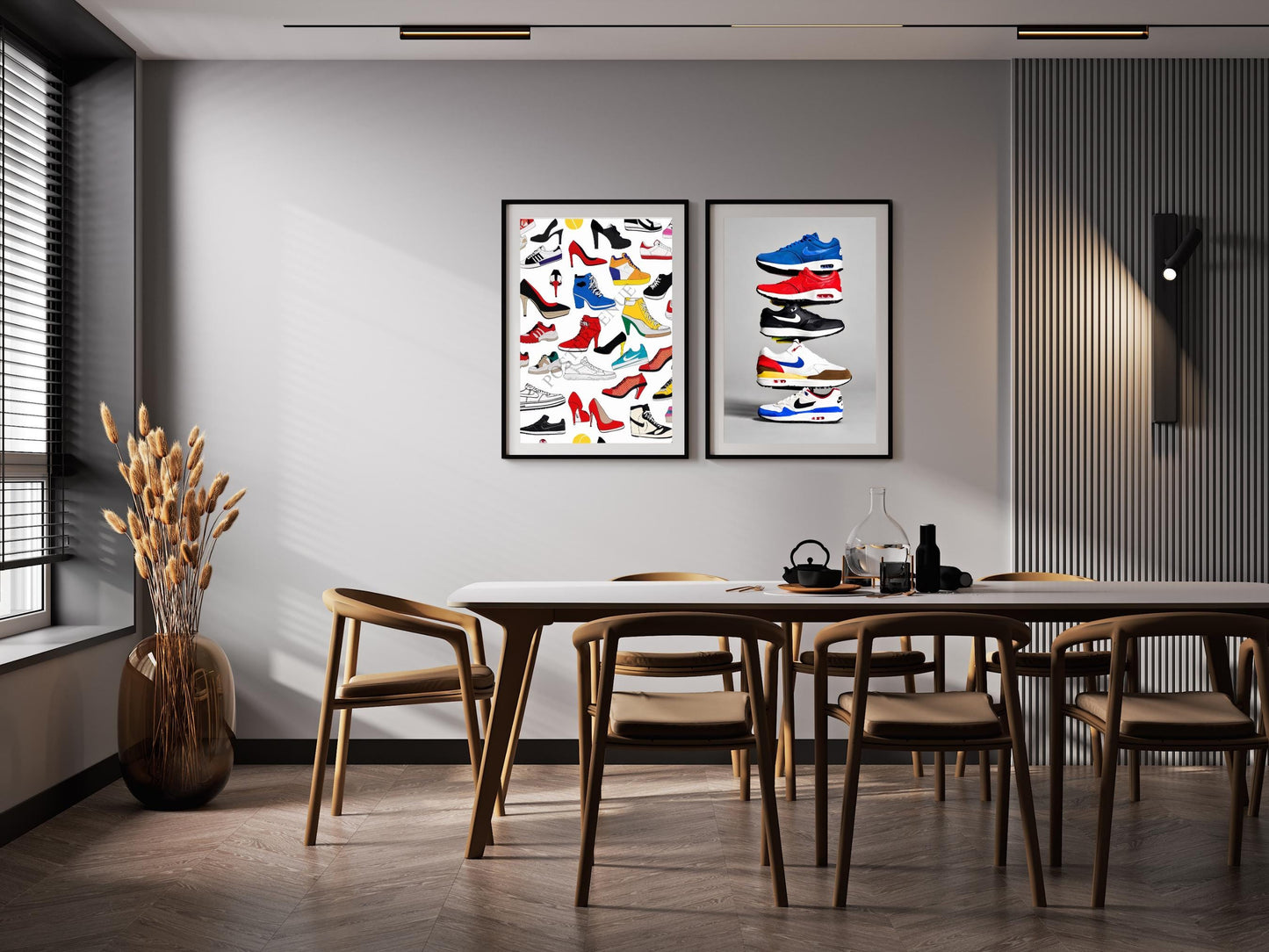sneakers and heels print hypebeast luxury decor sneakerhead print sneaker wall art fashion photography y2k room decor digital download printable wall art poster, digital download