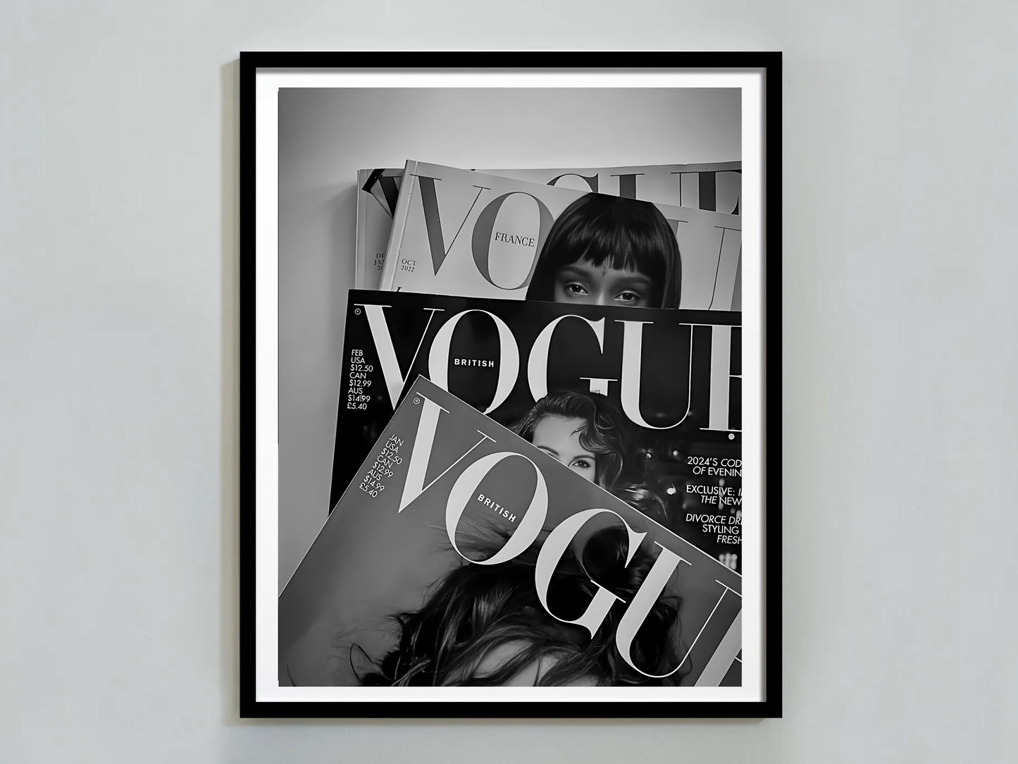 Vogue Magazine Covers Fashion Photography Wall Art Digital Download
