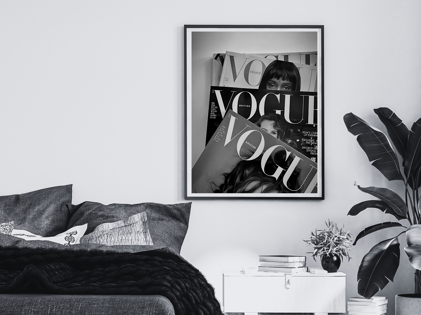 Vogue Magazine Covers Fashion Photography Wall Art Digital Download