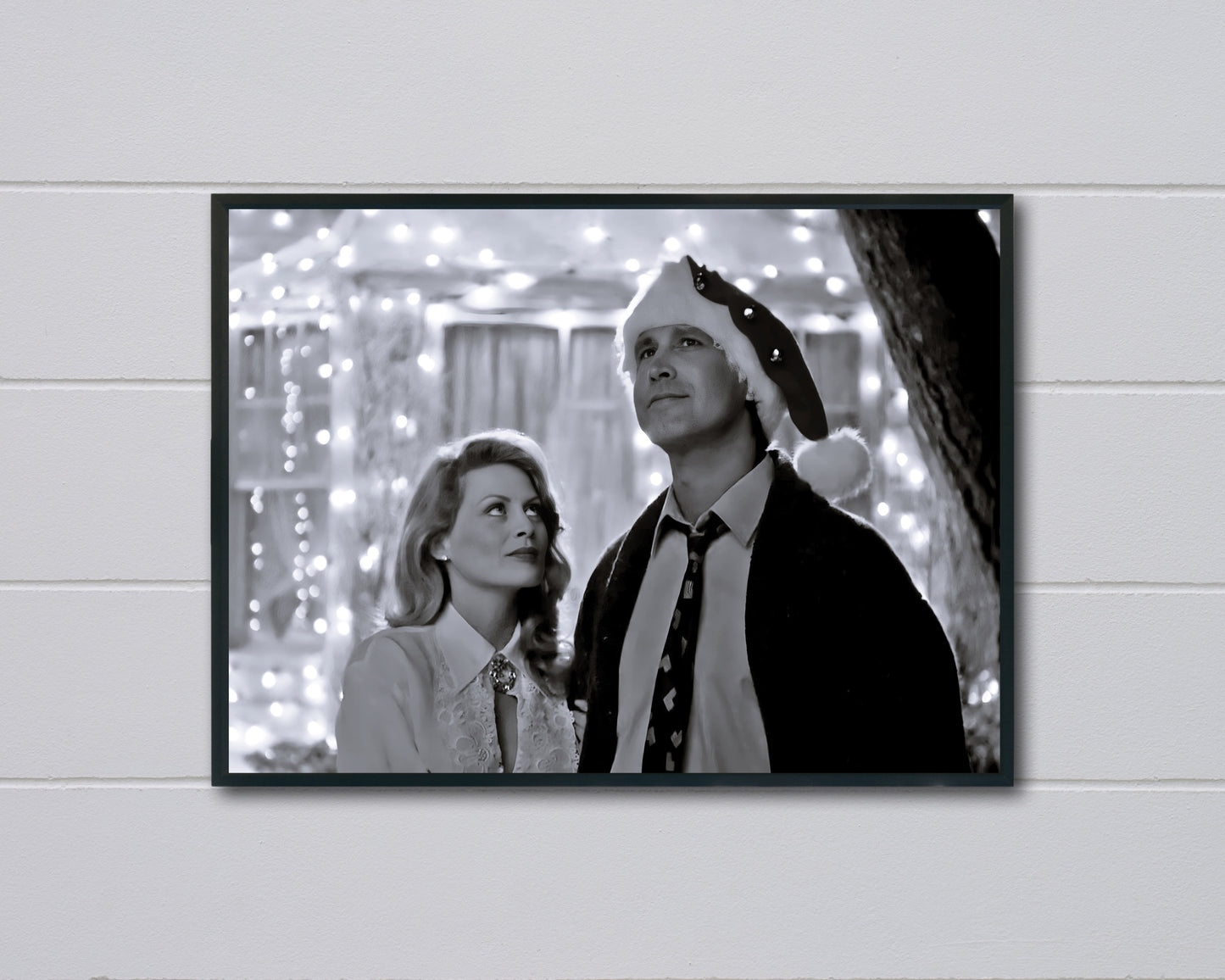 christmas vacation movie poster chevy chase black and white photo printable christmas wall art shitters full poster digital download printable wall art poster, digital download