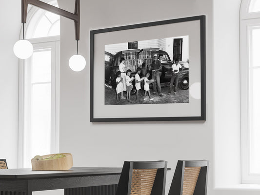 African American Children Photo Print, Black and White, Vintage Wall Art, North Carolina Photograph, Digital Download, Printable Wall Decor