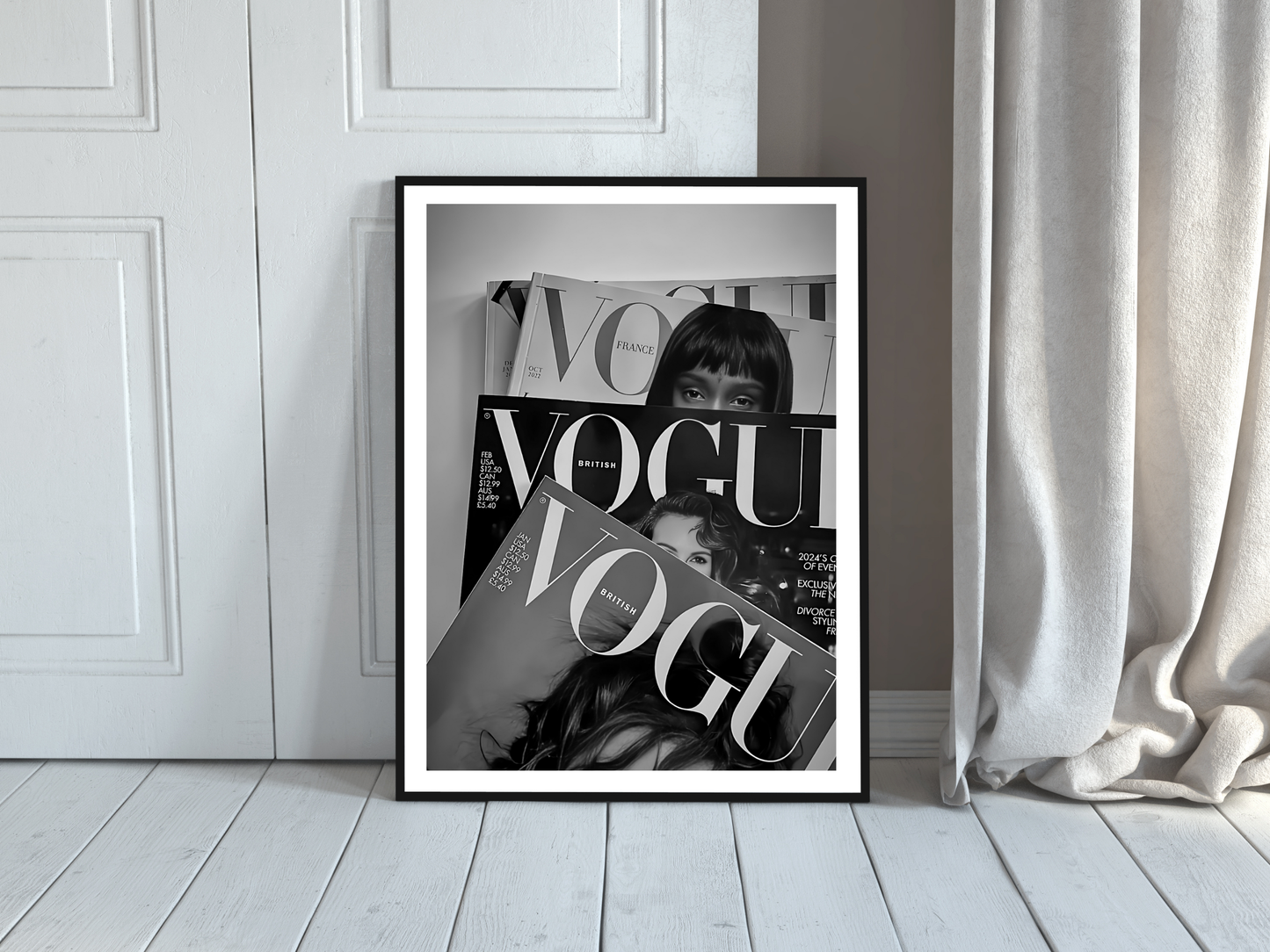 Vogue Magazine Covers Fashion Photography Wall Art Digital Download