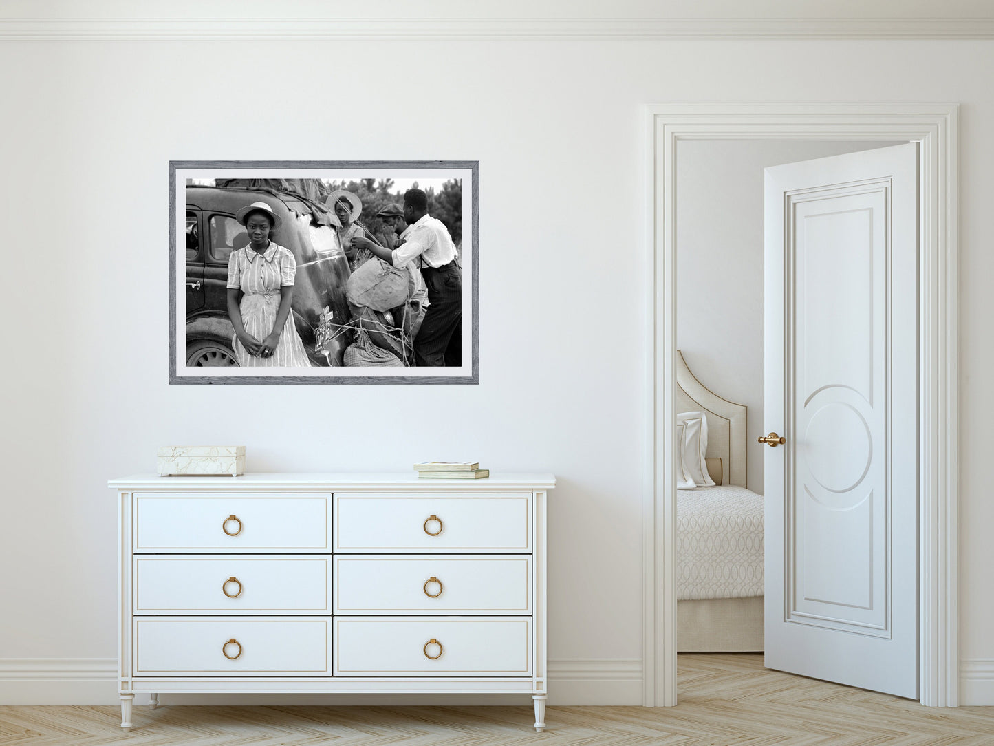 African American Woman Print, Black and White, Vintage Photo, Printable African American Wall Art, Black Woman, Digital Download, Home Decor