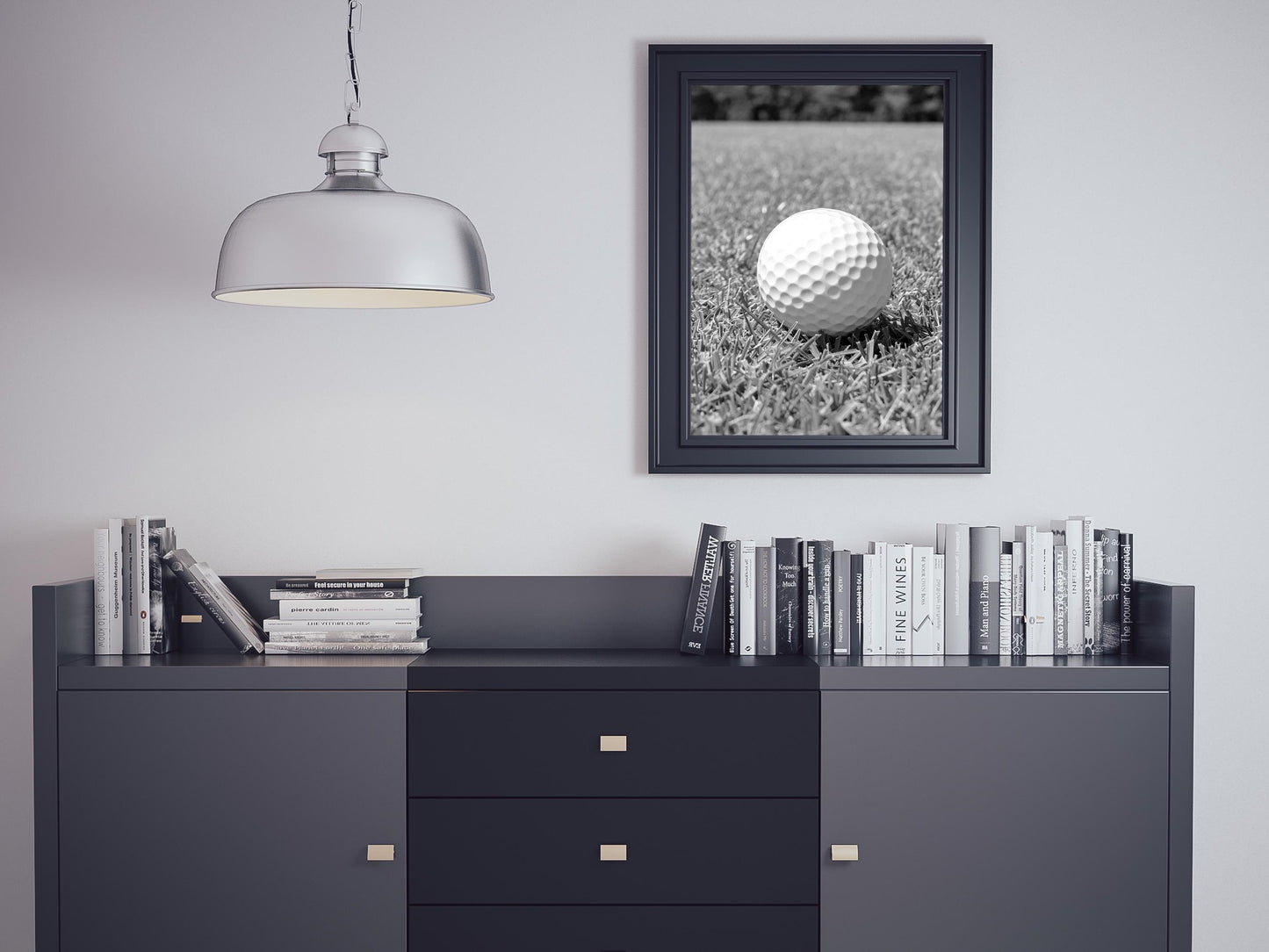 Golf Ball Print, Black and White Vintage Golf Poster, Printable Sports Wall Art, Digital Download, Gift for Golf Lovers