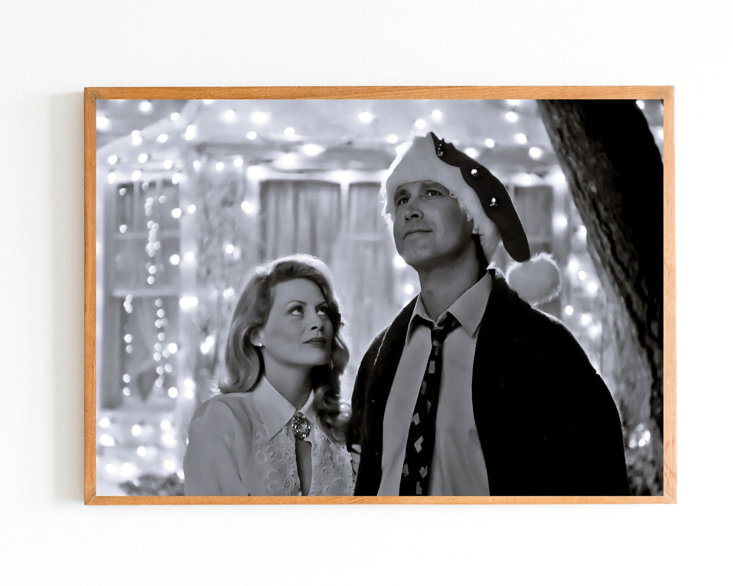christmas vacation movie poster chevy chase black and white photo printable christmas wall art shitters full poster digital download printable wall art poster, digital download