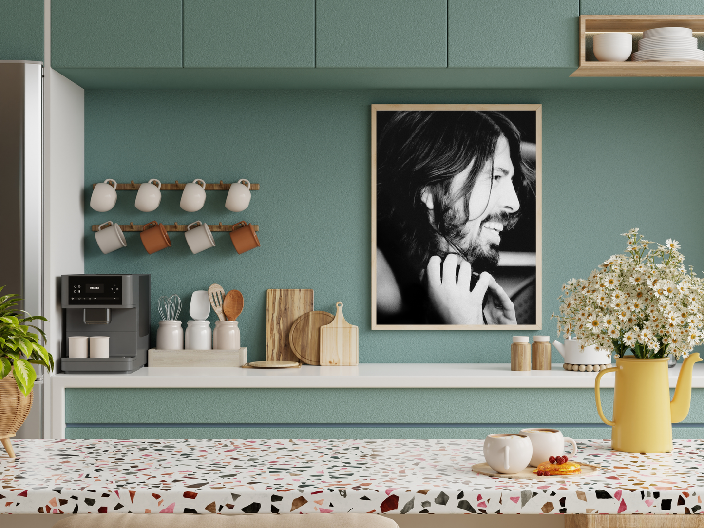 Dave Grohl Black and White Candid Rock Portrait Digital Download