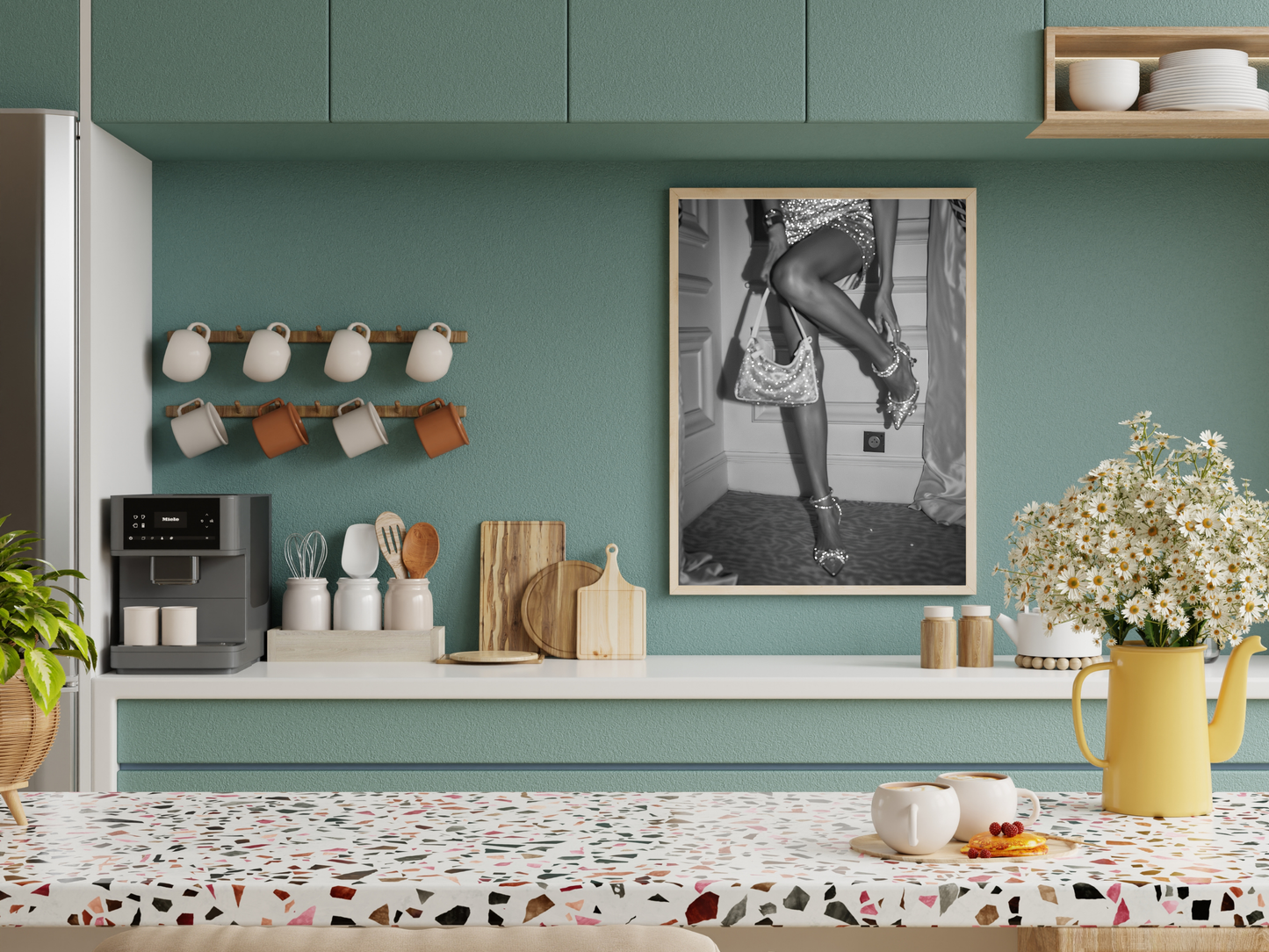 Glamorous Woman Poster Black and White Fashion Wall Art Digital Download