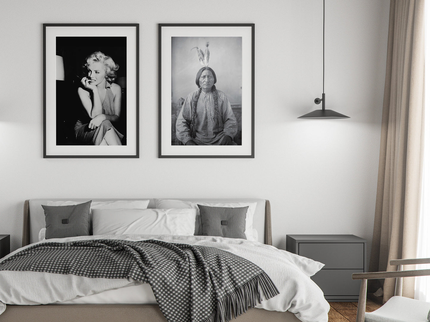 Sitting Bull Poster – Black and White Native American Wall Art, Vintage History Print, Indigenous Warrior Digital Download