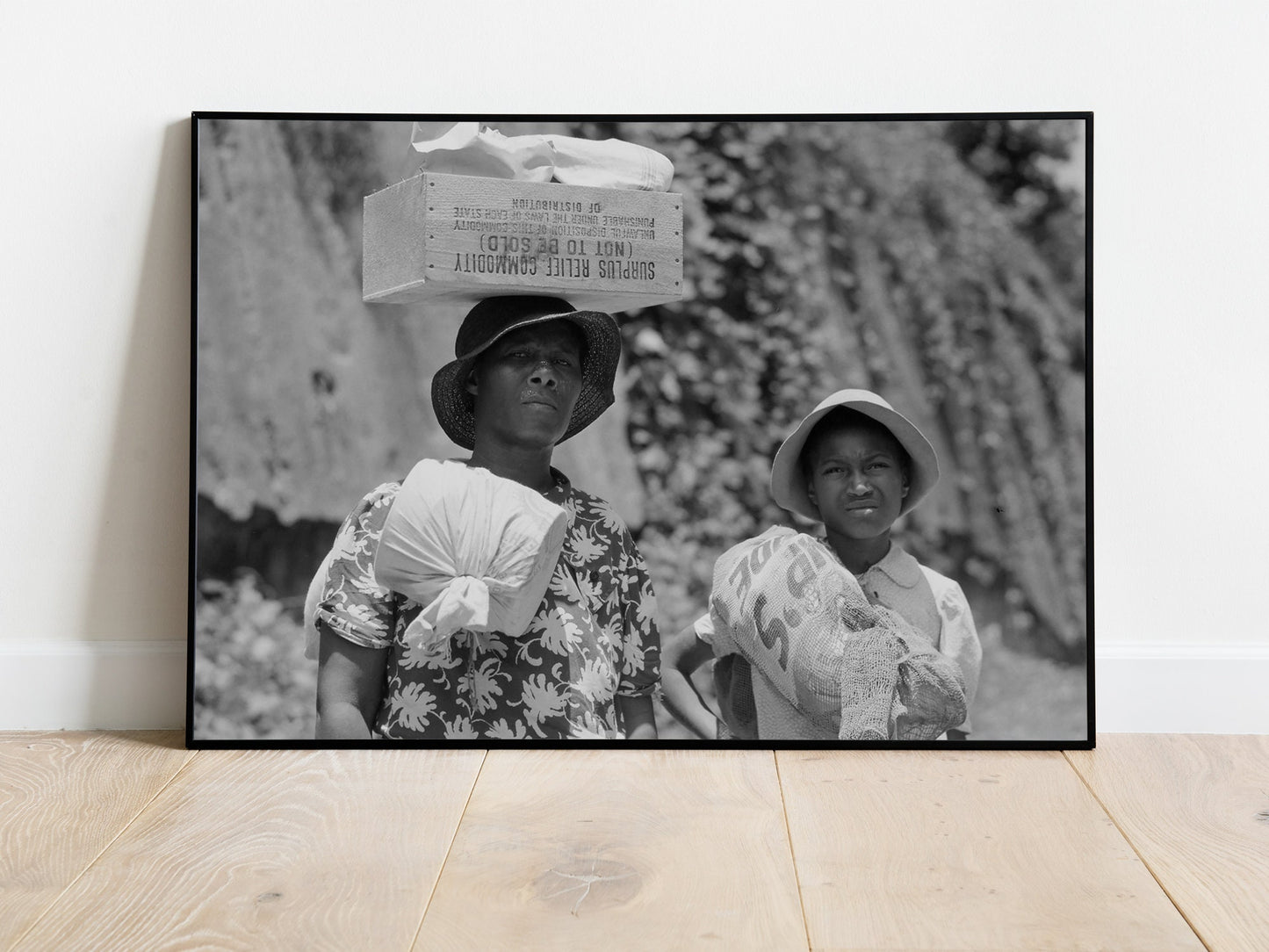African American Women Photo Print, Black and White, Vintage Wall Art, North Carolina Photograph, Digital Download, Printable Wall Art Decor