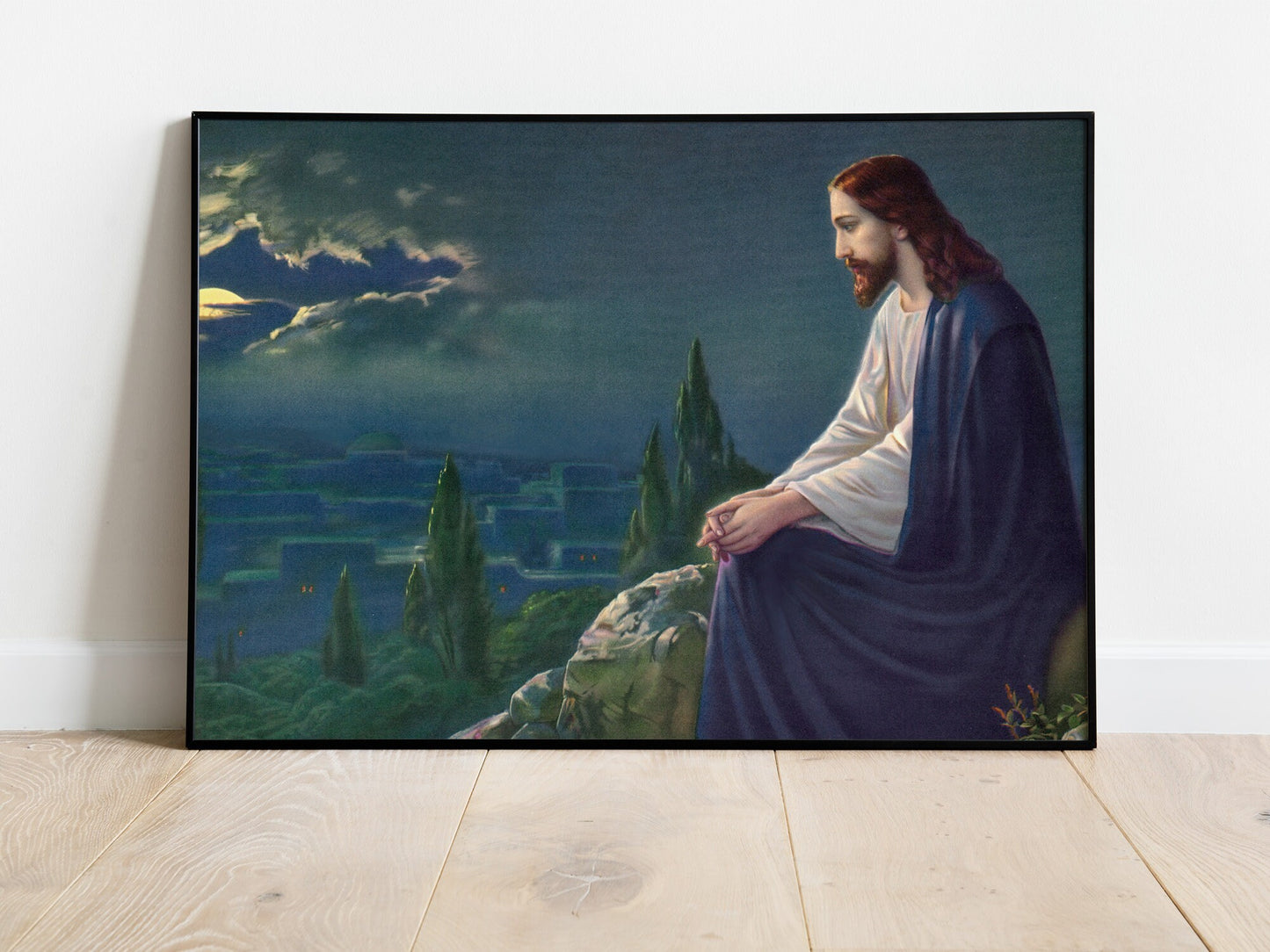 Jesus Painting, Christian Wall Art, Jesus Christ Print, Jesus Poster, Jesus Portrait, Religious Art, Christmas Home Decor, Wall Art, Canvas