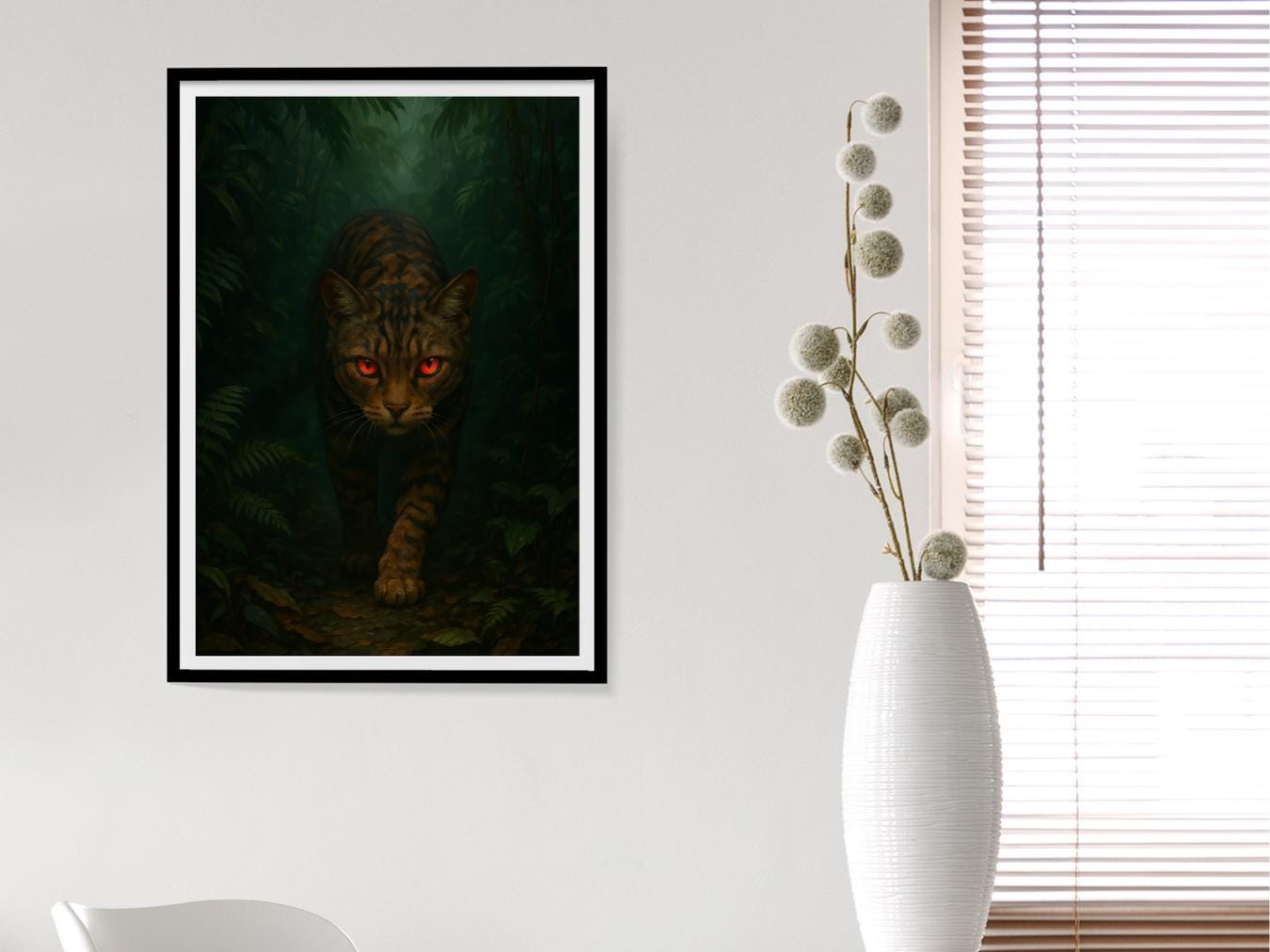 cat luxury print retro kitchen decor mid century modern decor trendy wall art cat lover gift dining room print digital download printable wall art poster, digital download