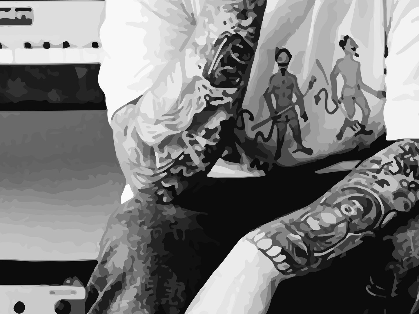 Mac Miller Poster, Black and White Hip Hop Wall Art & Rap Decor, Digital Download
