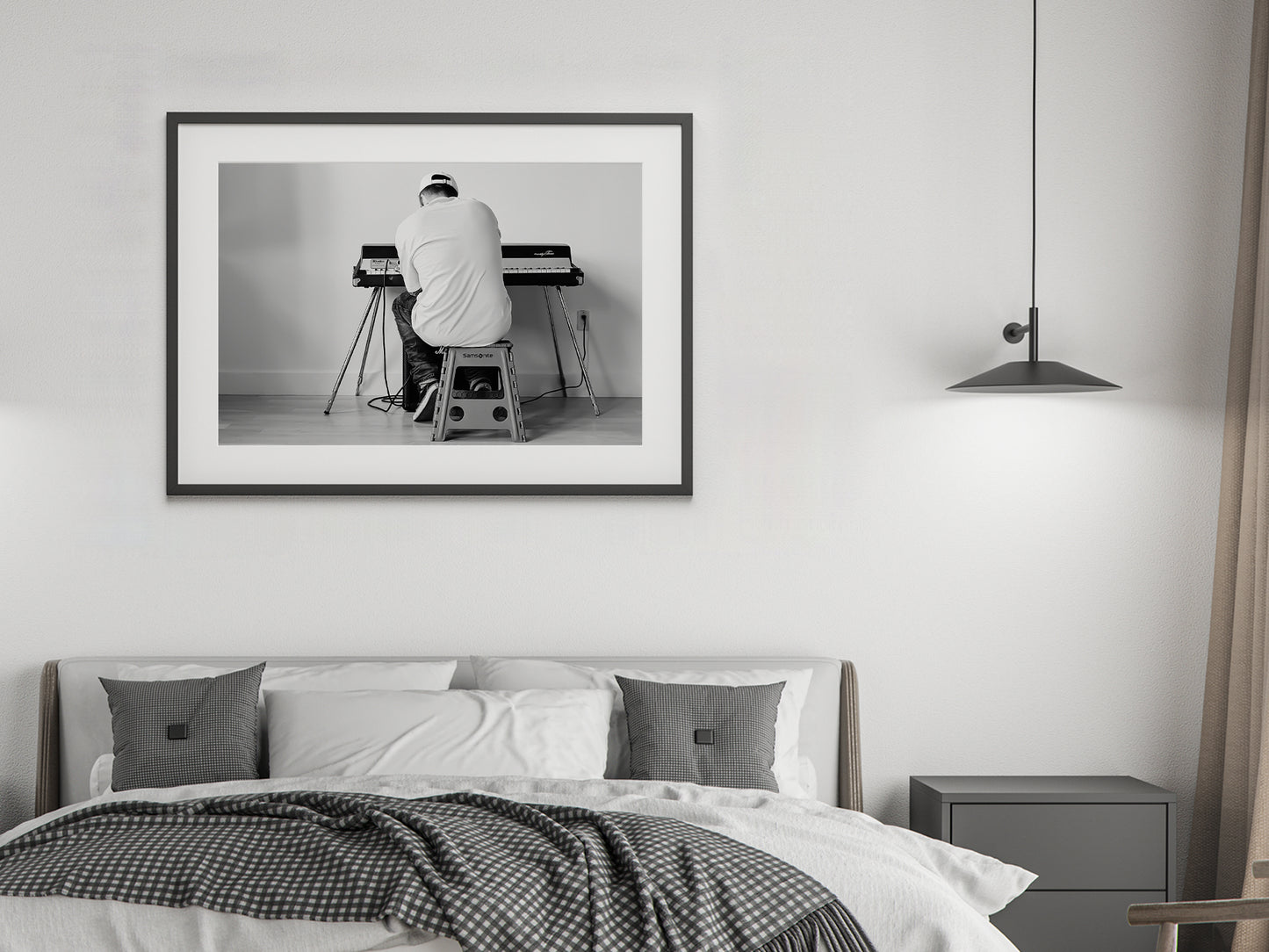 Mac Miller Piano Poster, Black and White Hip Hop Wall Art & Rap Decor, Digital Download