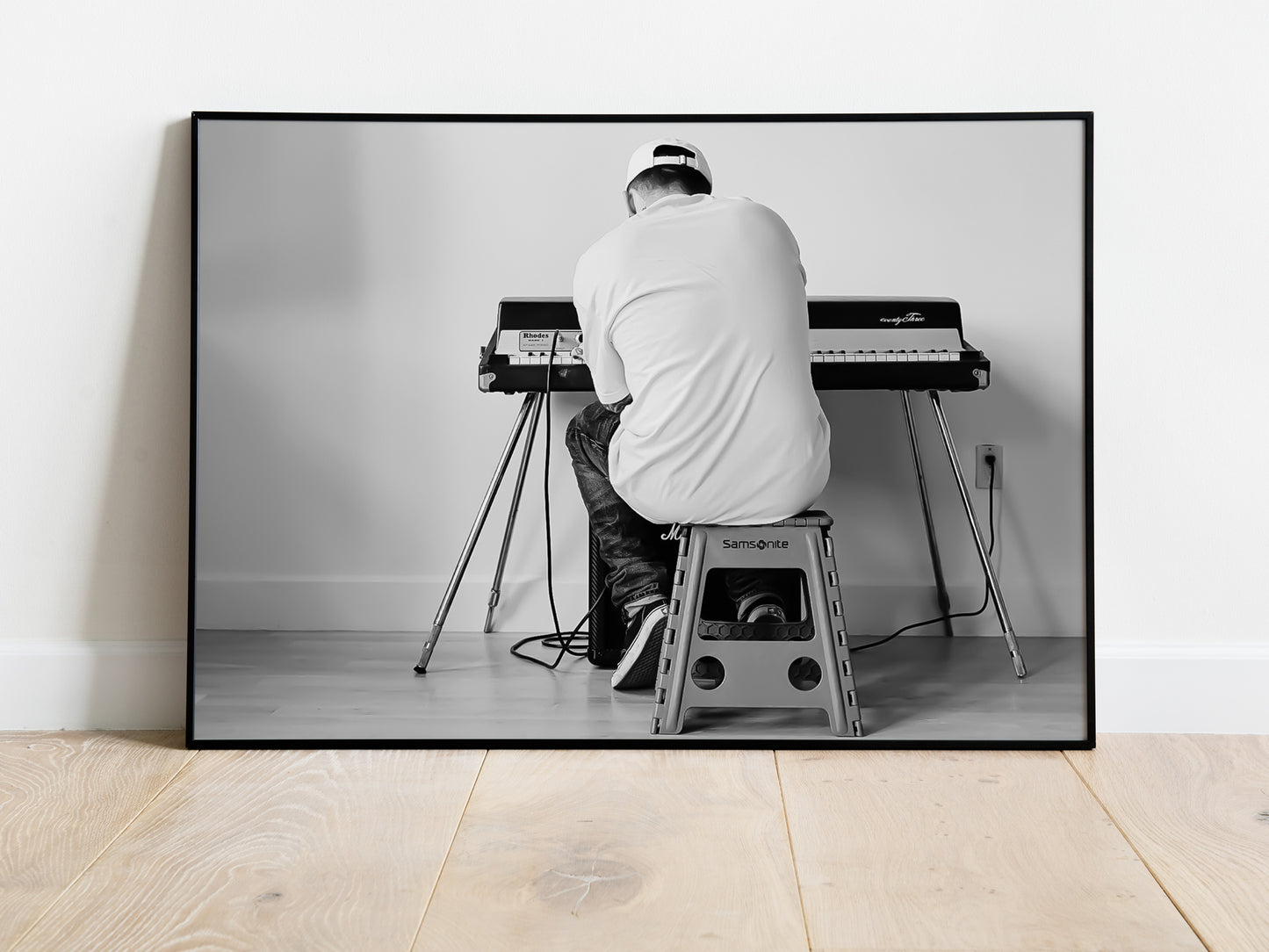 Mac Miller Piano Poster, Black and White Hip Hop Wall Art & Rap Decor, Digital Download
