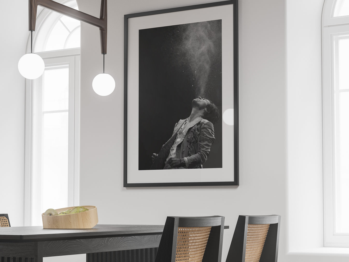 Harry Styles Love on Tour Poster Black and White Music Wall Art Digital Download