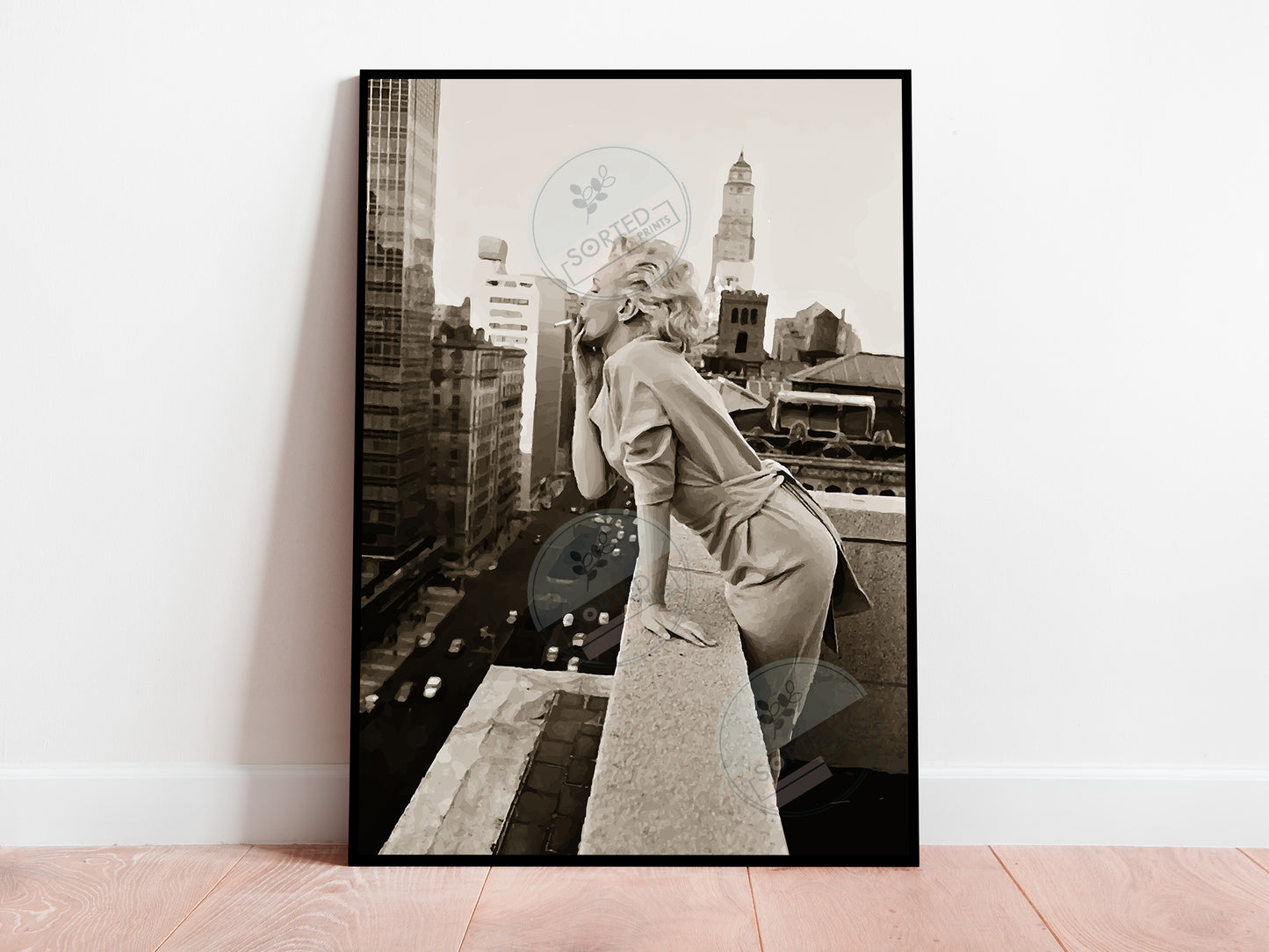 Marilyn Monroe Smoking Poster – Vintage Wall Art