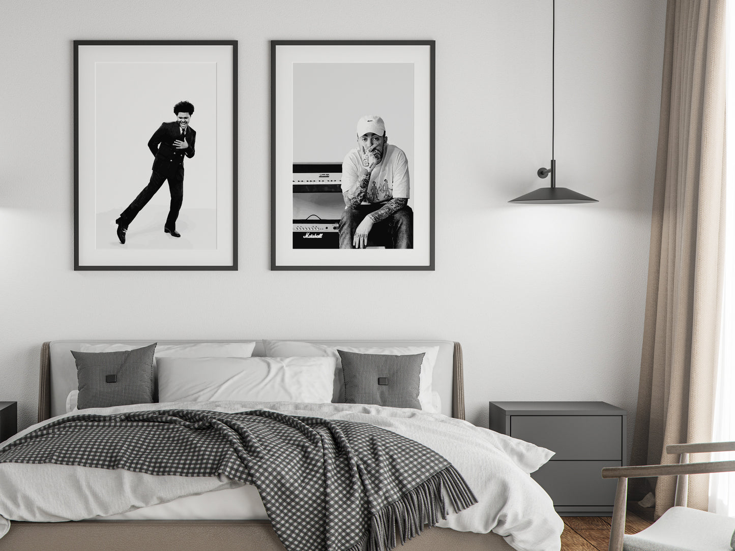 Mac Miller Poster, Black and White Hip Hop Wall Art & Rap Decor, Digital Download
