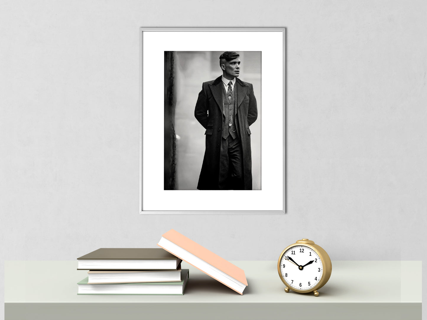 Tommy Shelby Peaky Blinders Poster Black and White Vintage Movie Wall Art Digital Download