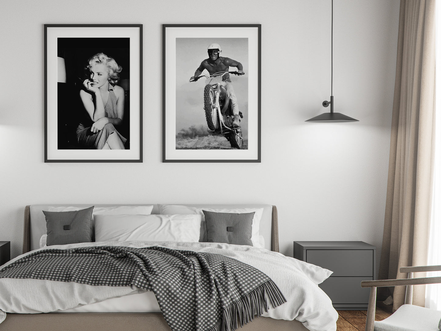 Steve McQueen Poster Black and White Vintage Movie Wall Art Digital Download Old Hollywood Decor