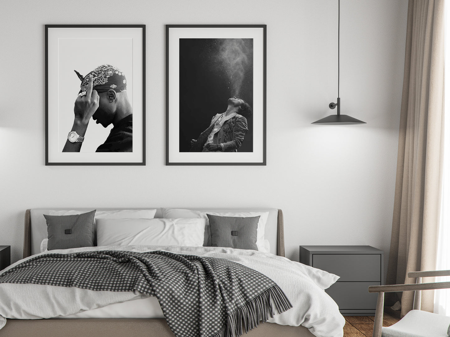 Harry Styles Love on Tour Poster Black and White Music Wall Art Digital Download