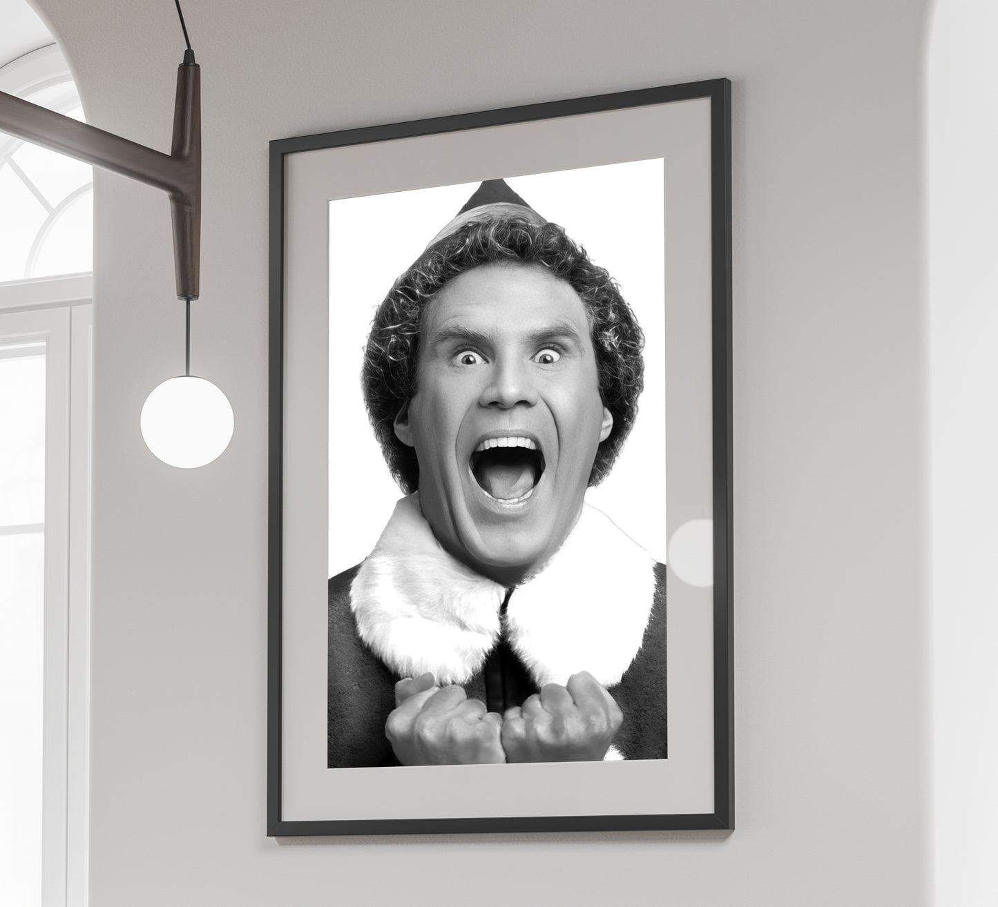 Elf Movie Poster Will Ferrell Buddy The Elf Funny Christmas Wall Art Digital Download