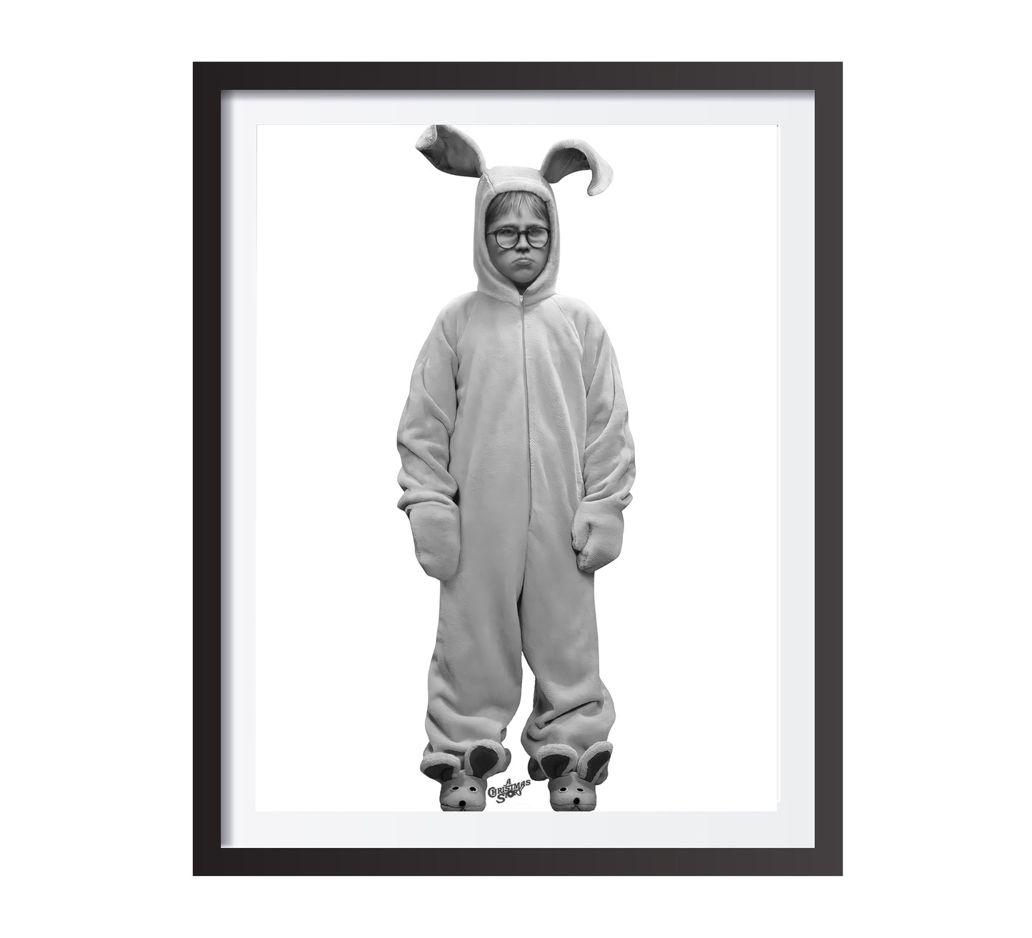 A Christmas Story Poster Ralphie Bunny Funny Holiday Wall Art Digital Download