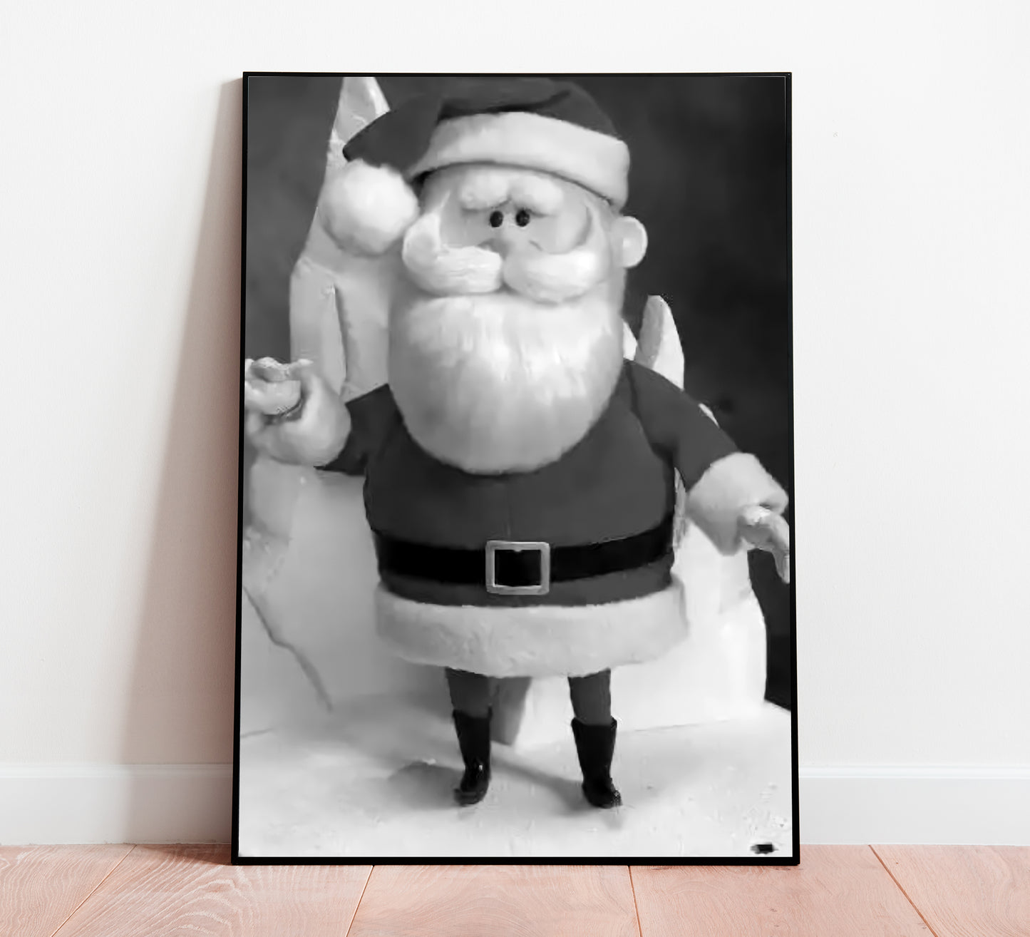 Santa Claus Poster Vintage Rankin Bass Classic Christmas Wall Art Digital Download