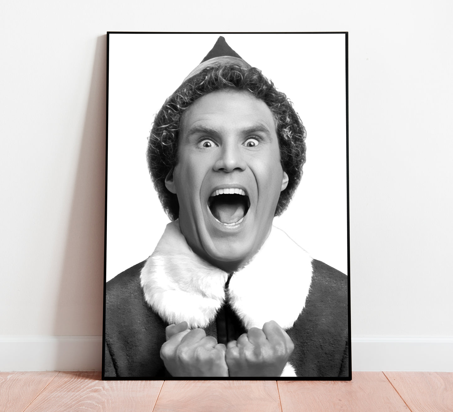 Elf Movie Poster Will Ferrell Buddy The Elf Funny Christmas Wall Art Digital Download