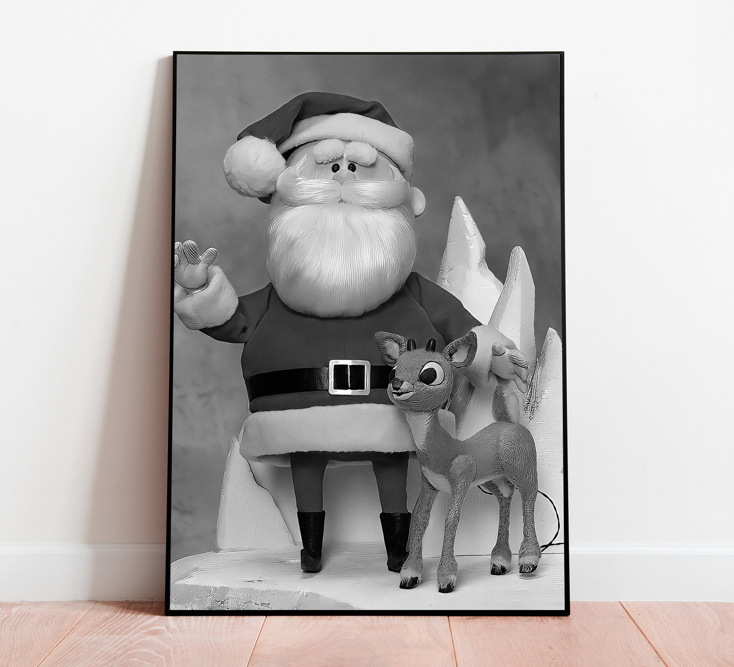 Rudolph The Red Nosed Reindeer Poster Santa Claus Vintage Christmas Digital Download