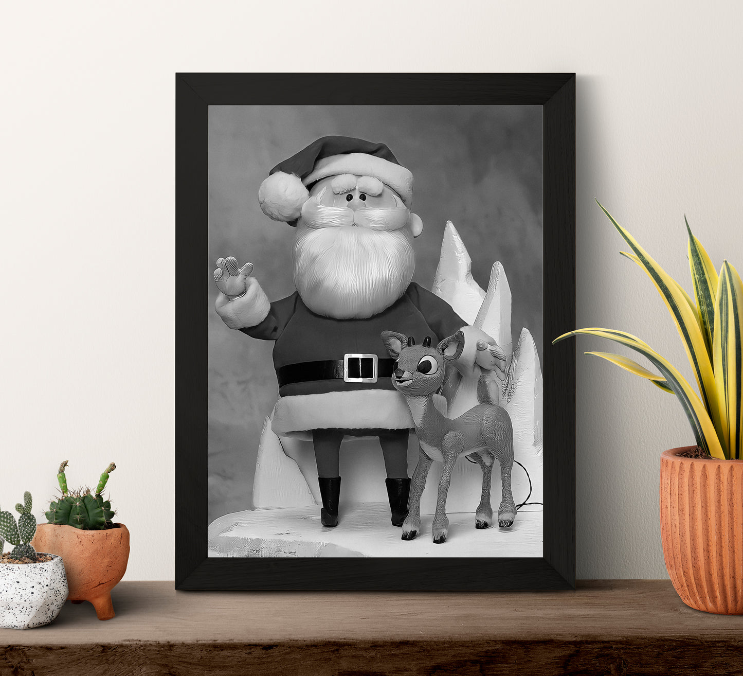 Rudolph The Red Nosed Reindeer Poster Santa Claus Vintage Christmas Digital Download