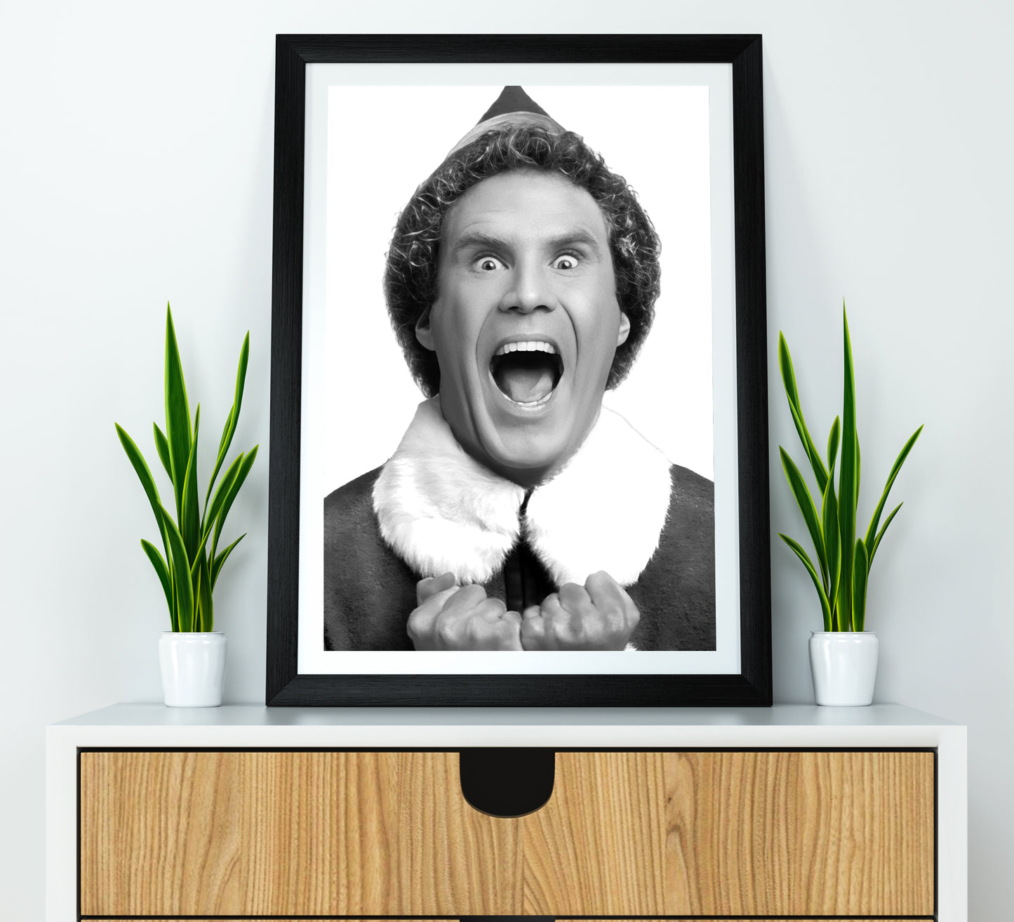 Elf Movie Poster Will Ferrell Buddy The Elf Funny Christmas Wall Art Digital Download