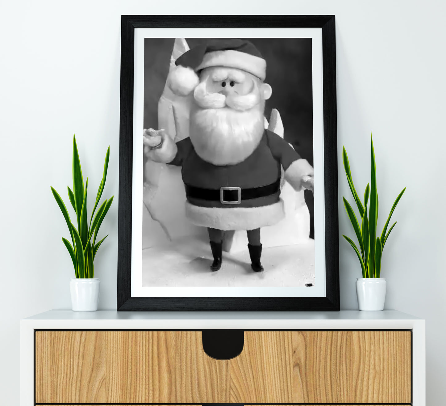 Santa Claus Poster Vintage Rankin Bass Classic Christmas Wall Art Digital Download