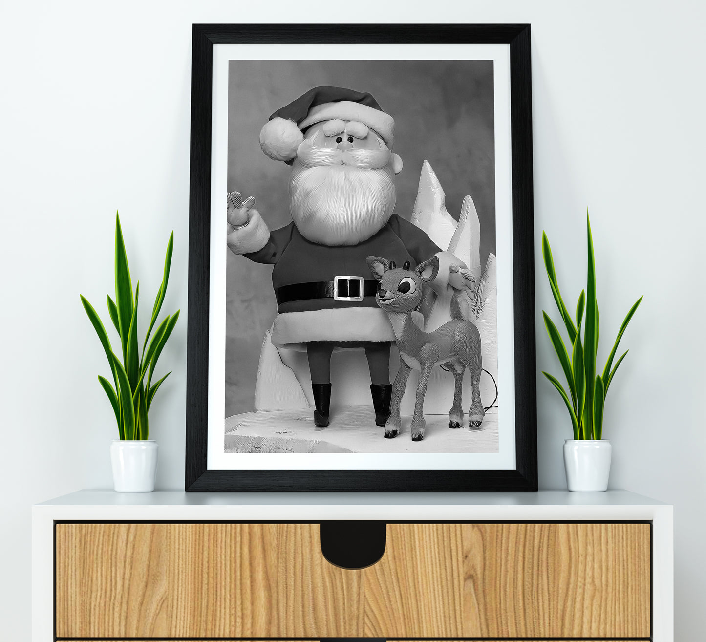 Rudolph The Red Nosed Reindeer Poster Santa Claus Vintage Christmas Digital Download