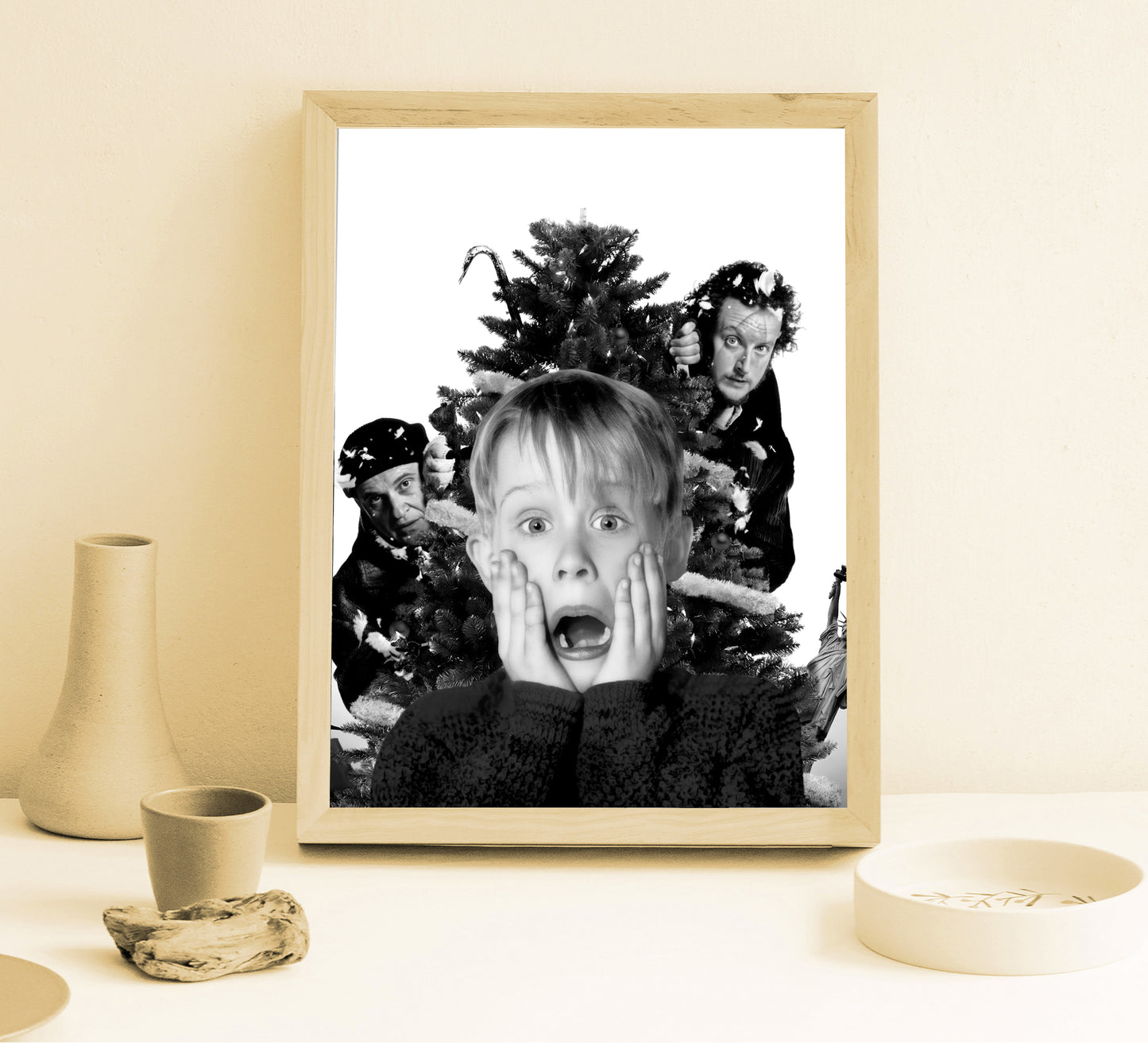 Home Alone Poster Macaulay Culkin Classic 1990 Christmas Comedy Wall Art Digital Download