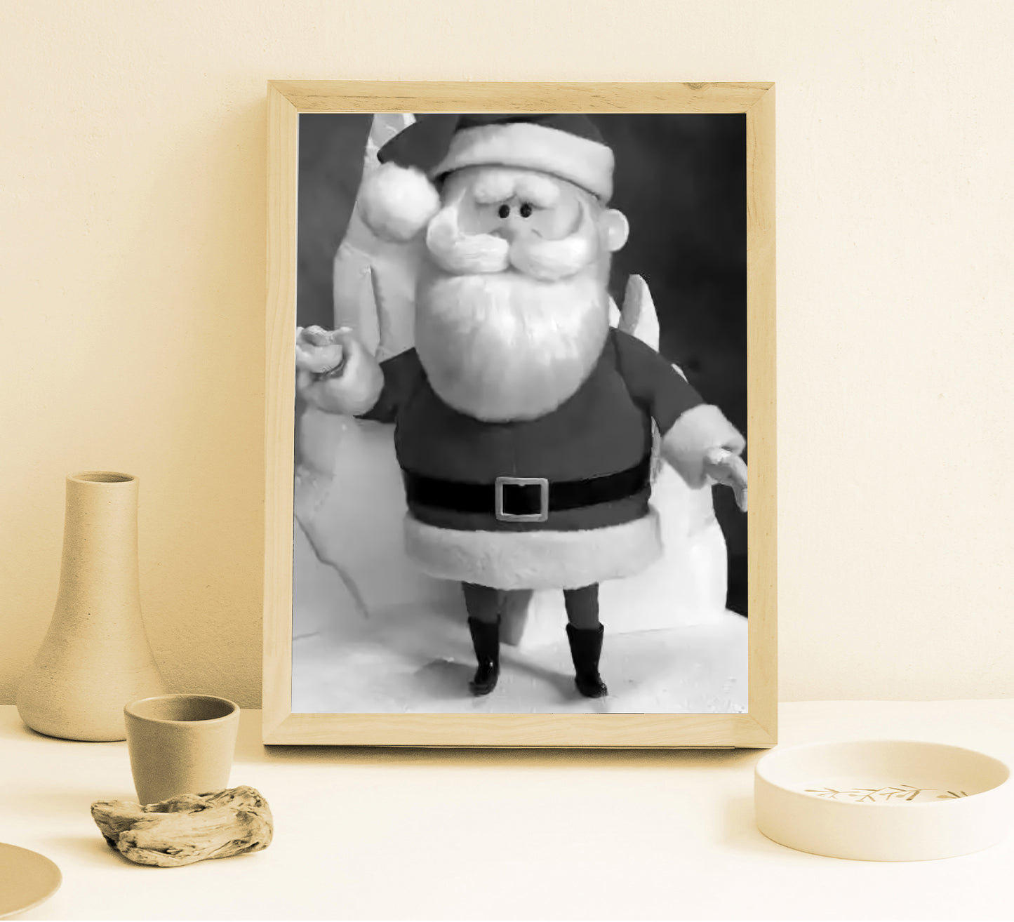 Santa Claus Poster Vintage Rankin Bass Classic Christmas Wall Art Digital Download