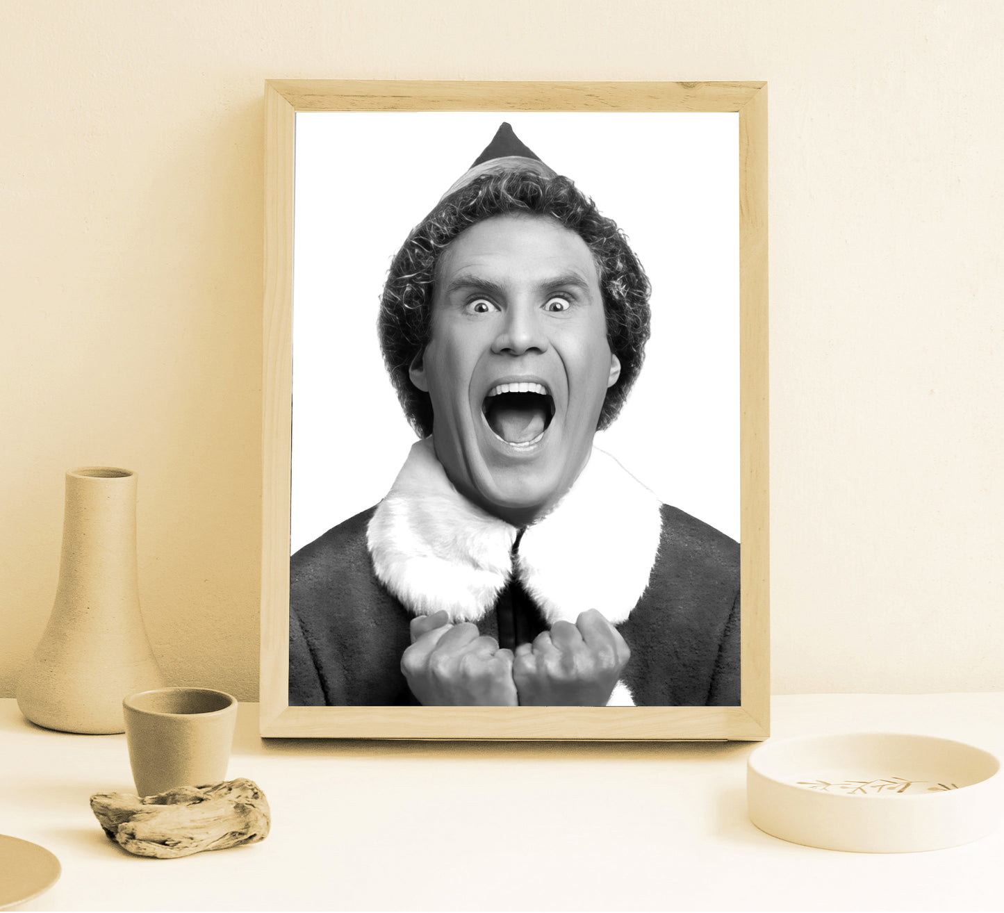 Elf Movie Poster Will Ferrell Buddy The Elf Funny Christmas Wall Art Digital Download