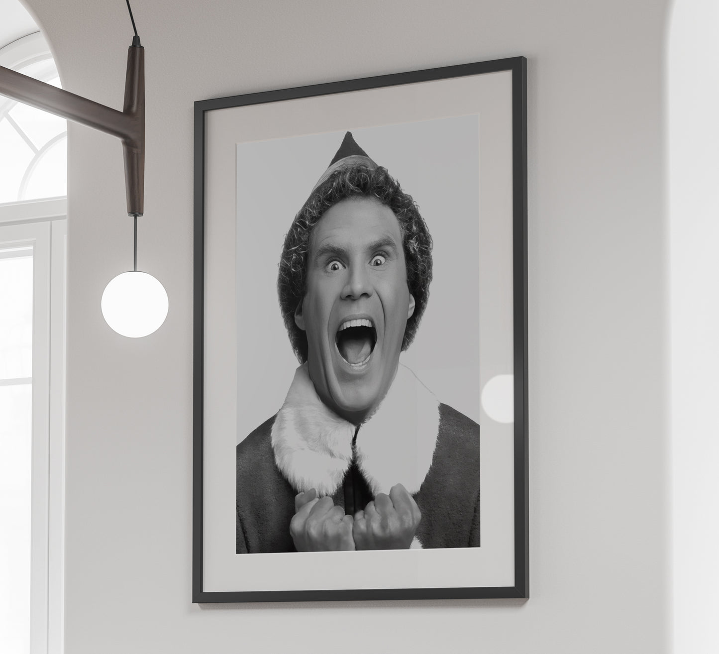 Elf Movie Poster Will Ferrell Buddy The Elf Funny Christmas Wall Art Digital Download