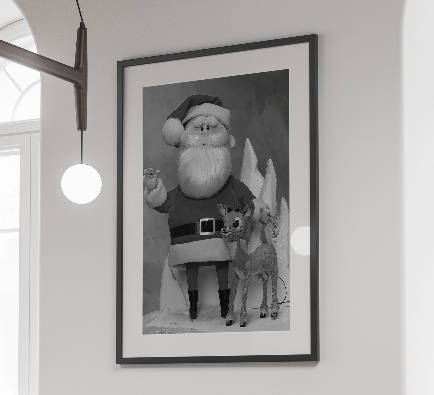Rudolph The Red Nosed Reindeer Poster Santa Claus Vintage Christmas Digital Download