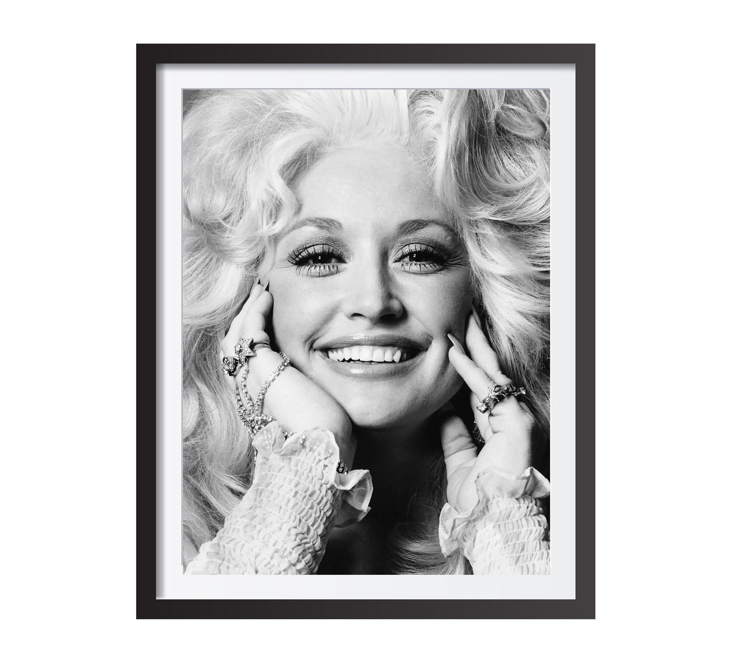 Dolly Parton Poster – Black and White Vintage Music Print, Fashion Photography, Retro Wall Art & Feminist Decor, Digital Download