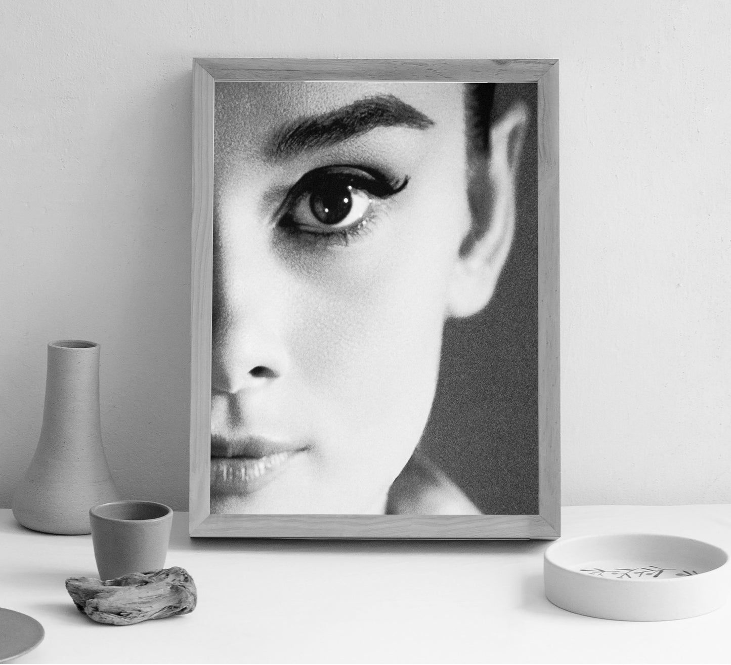 Audrey Hepburn Close-Up Poster – Vintage Hollywood Print