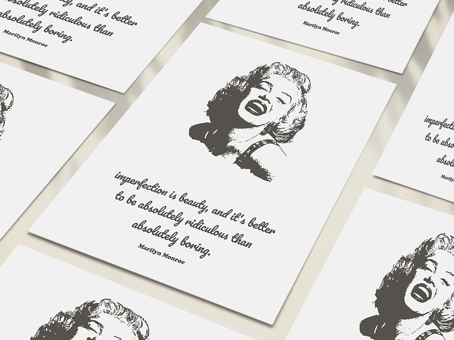 Marilyn Monroe Quote Art Print, Black and White, Hypebeast Wall Art, Teen Girl Room Decor, Digital Download