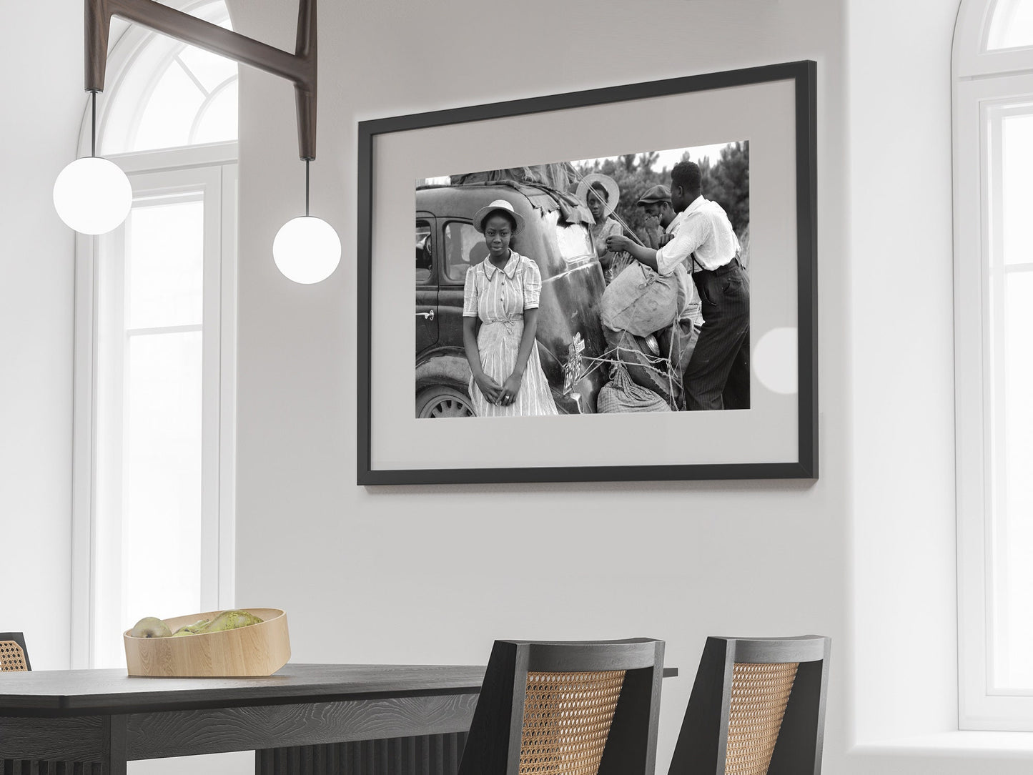 African American Woman Print, Black and White, Vintage Photo, Printable African American Wall Art, Black Woman, Digital Download, Home Decor