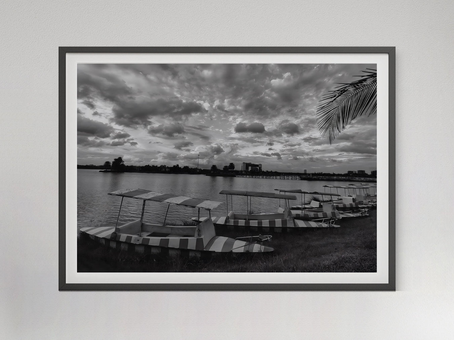 boat on the side beach poster luxury fashion print black and white vintage beach photography seaboard canvas wall art digital download printable wall art poster, digital download