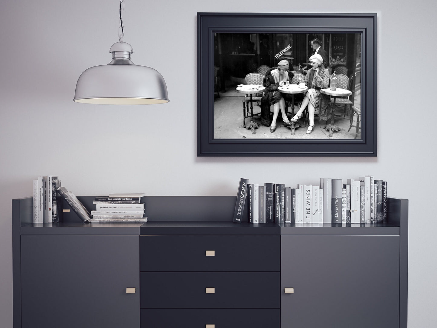 Women Drinking Coffee in Paris Print, Vintage Photography, Black and White Wall Art, Coffee Shop Decor, Kitchen Wall Art, Dining Room Decor