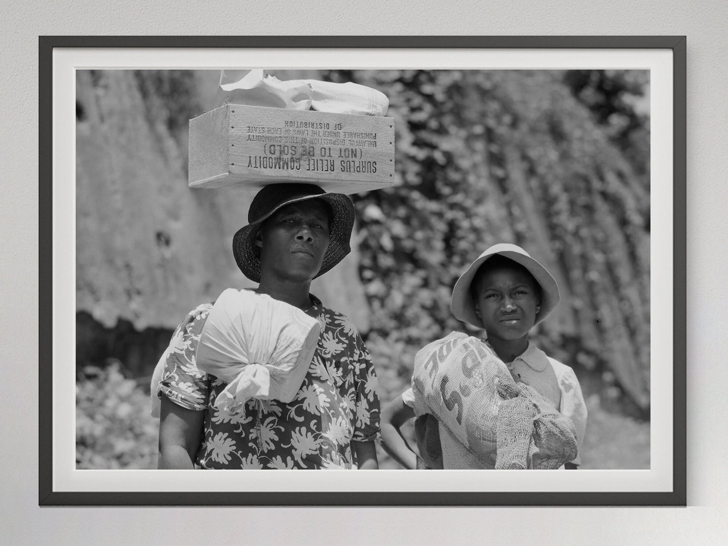 African American Women Photo Print, Black and White, Vintage Wall Art, North Carolina Photograph, Digital Download, Printable Wall Art Decor