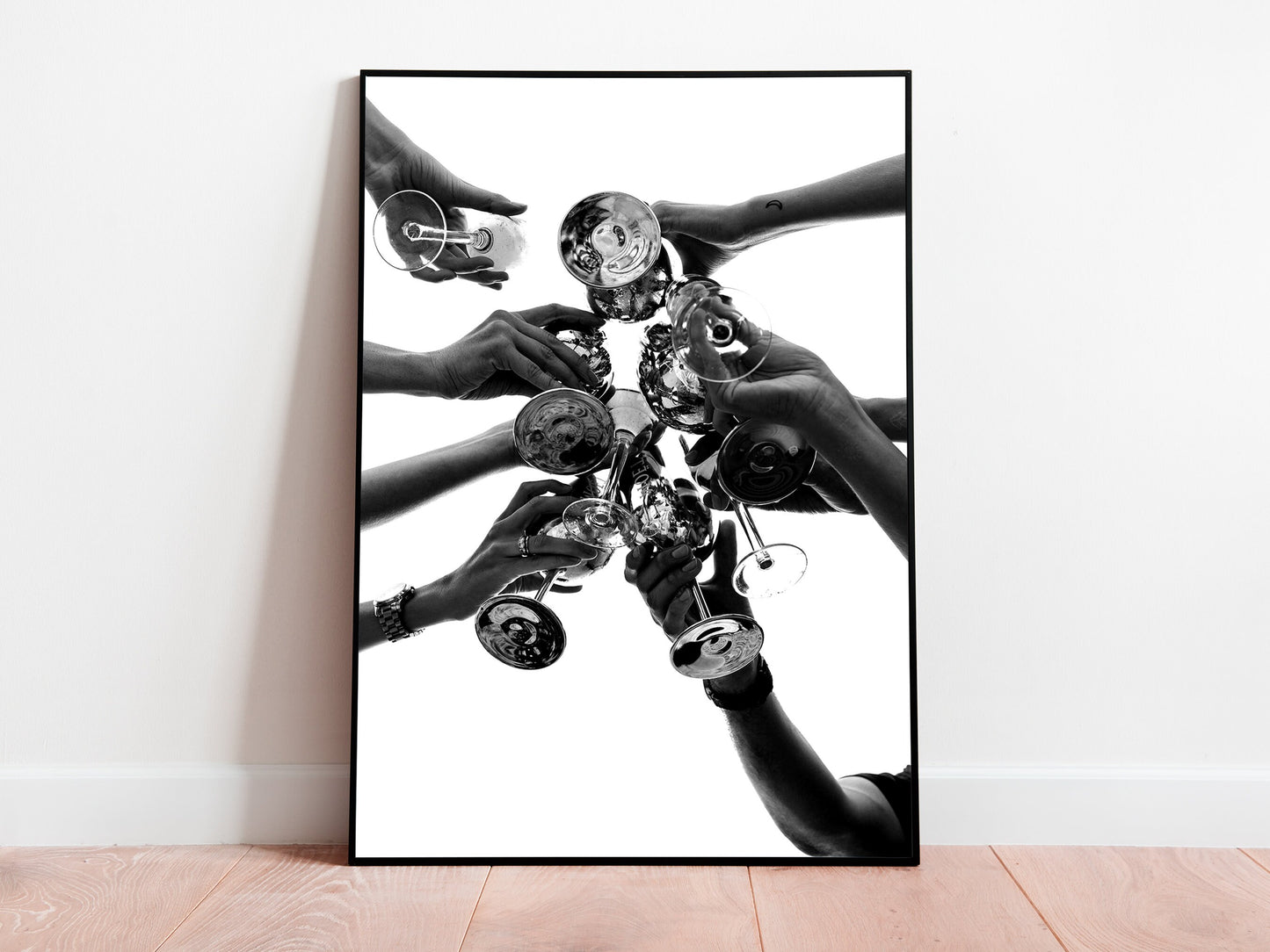 Cheers Print, Black and White, Cocktail Wall Art, Bar Cart Print, Alcohol Poster, Vintage Bar Decor, Dining Room Wall Art, Digital Download