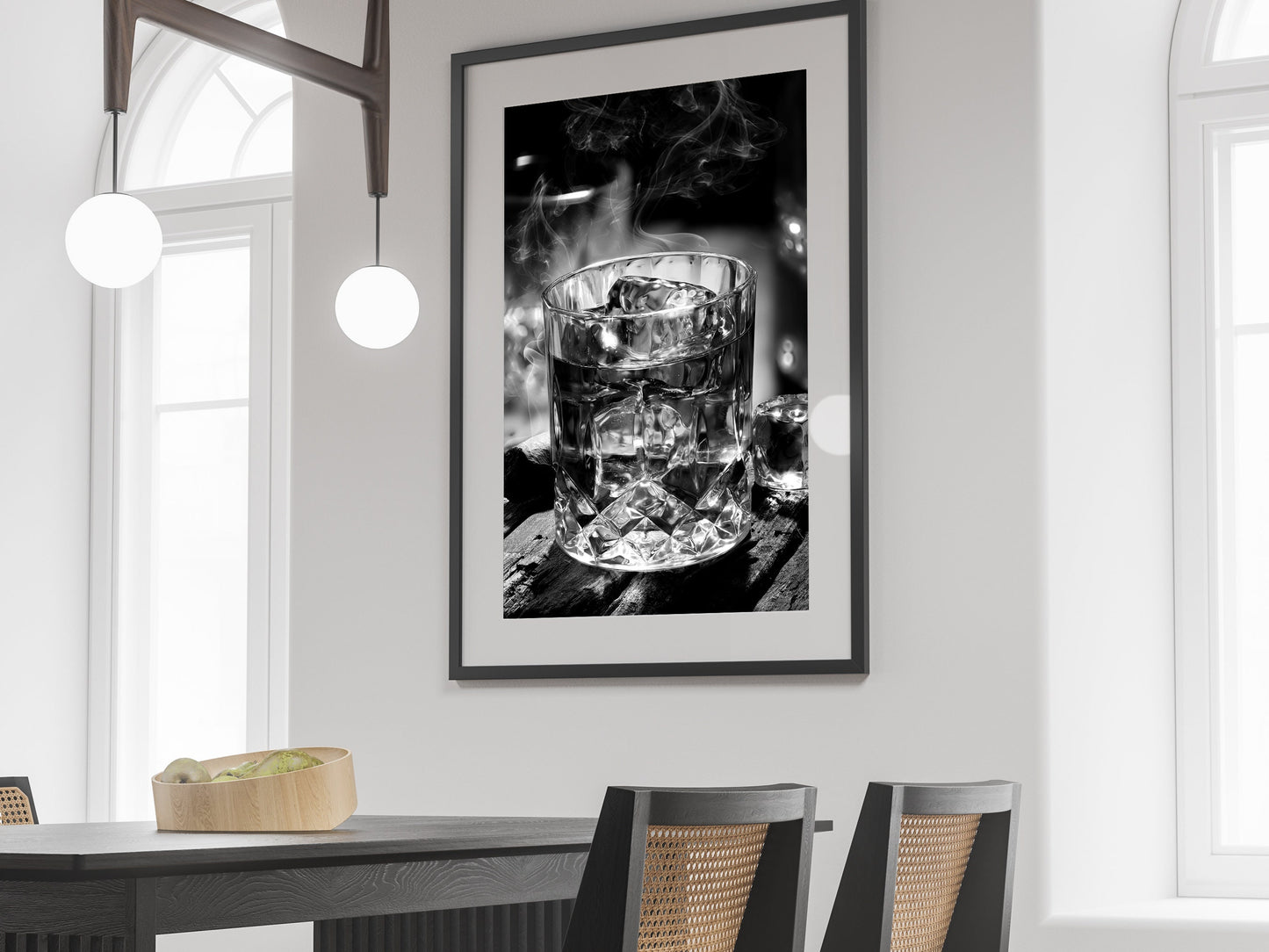 Whisky Poster, Bar Cart Print, Black and White, Alcohol Wall Art, Digital Download, English Pub Decor, Vintage Bar Print, Dining Room Prints