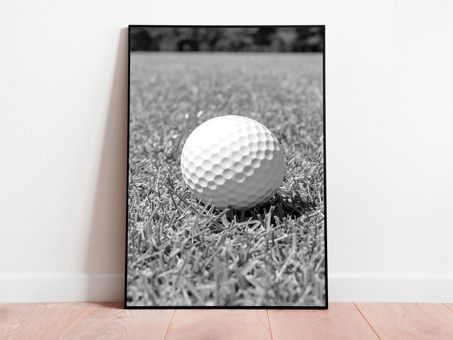 Golf Ball Print, Black and White Vintage Golf Poster, Printable Sports Wall Art, Digital Download, Gift for Golf Lovers