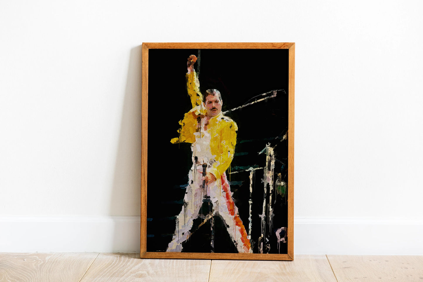 Freddie Mercury Poster Queen Live Performance Music Icon Wall Art Digital Download